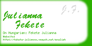 julianna fekete business card